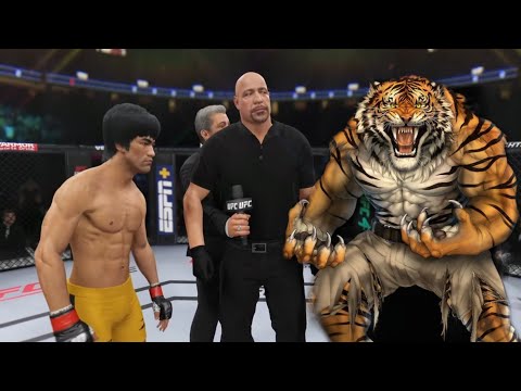 UFC4 | Bruce Lee vs Indian Tiger Figter (EA Sports UFC 4)