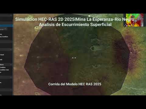 Simulación HEC-RAS 2D 2025 | Mina La Esperanza - Río Negro | Análisis de Escurrimiento Superficial