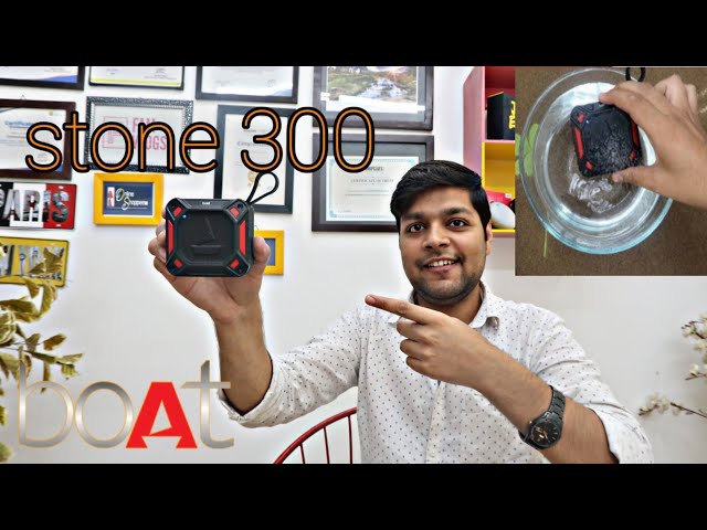 Boat Stone 300 Bluetooth Speaker Unboxing & Review With Water Test