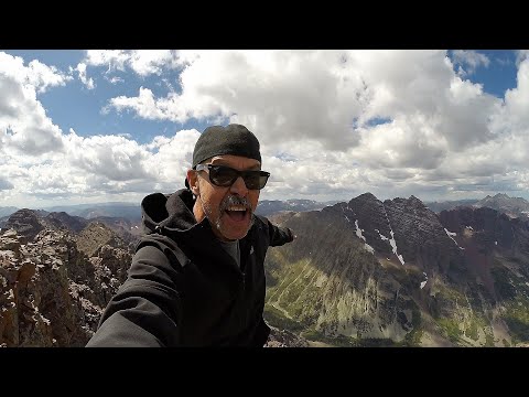 CLIMBING PYRAMID PEAK, COLORADO