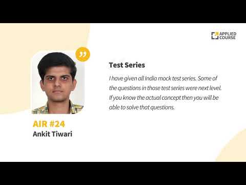 Ankit Tiwari, AIR-24 GATE CS 2020 | GATE APPLIED COURSE(Test Series)