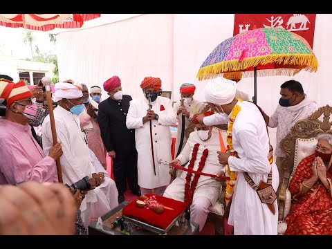 Kutch coronation (Rajtilak) of HH Maharao Shri Hanvantsinhji, the 20th Maharao Saheb of Kutch.