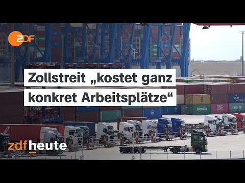 Wie sich Trumps Zölle auf die deutsche Wirtschaft auswirken | ZDF Mittagsmagazin