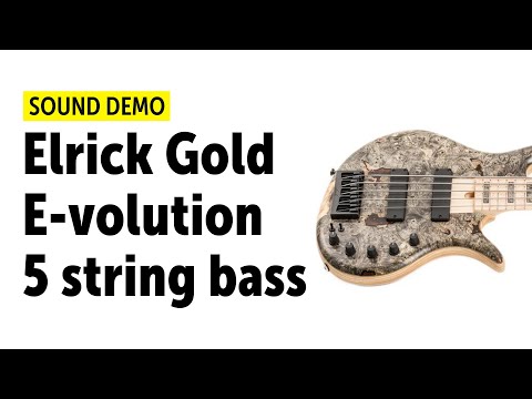 Elrick EVO Gold 5 String Spalted Maple Burl 2025 - Natural image 14