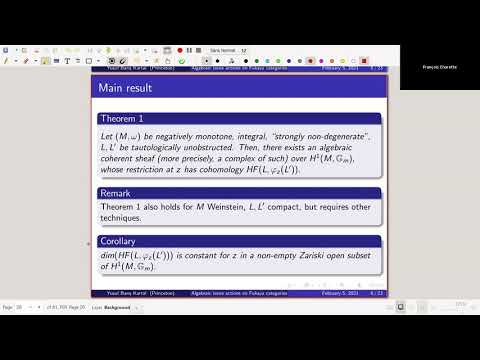 Algebraic torus actions on Fukaya categories  - Yusuf Barış Kartal