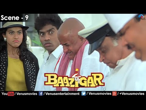 Kajol gets Irritated with Johnny Lever (Baazigar)