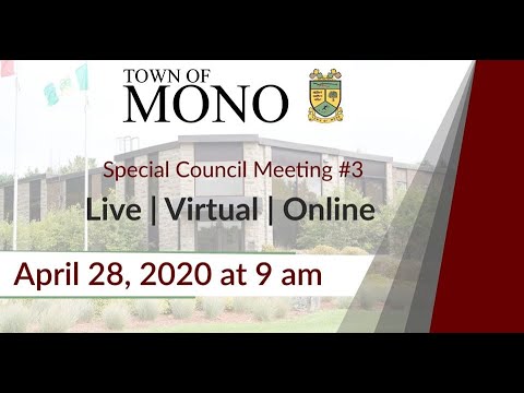 Special Council Meeting SC3-2020 | 28 Apr 2020