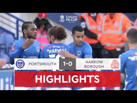 Pompey Edge Past Harrow Borough | Portsmouth 1-0 Harrow Borough | Emirates FA Cup 2021-22