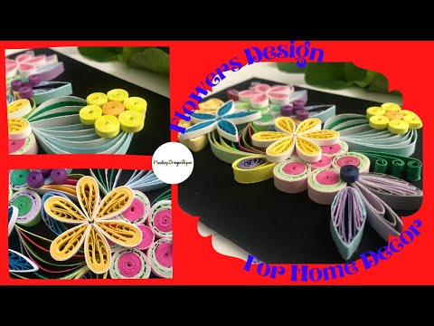 Paper Quilling Art Spring Flowers Design For Nature Lovers – Handmade Unique Quilling Art Ideas ✨✨