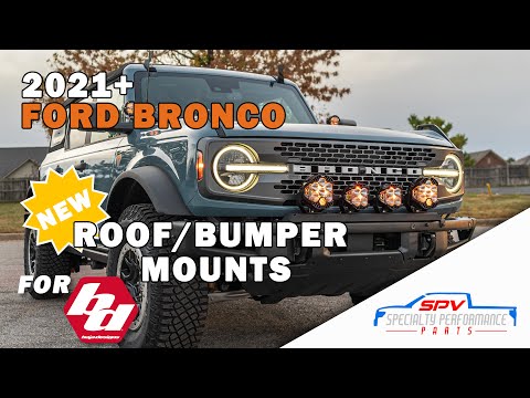 2021-2023 Ford Bronco Baja Designs Bumper Mount & Roof Mount Kits Cross Mounts, Light Bars 21 22 23