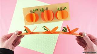 How to Make a 3D Pumpkin Craft