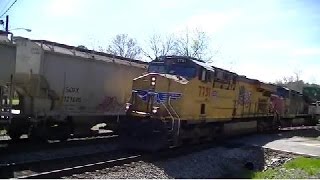 preview picture of video 'Norfolk Southern 57W NB Meets 226 EB in Mableton,Ga 03-28-2015©'