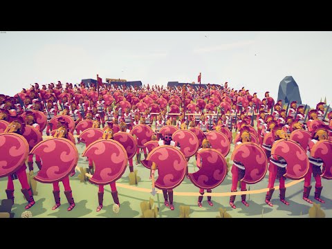 150x GREEK ARMY SIEGE ENEMY CASTLE - Totally Accurate Battle Simulator TABS
