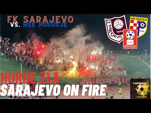 HORDE ZLA SARAJEVO ON FIRE!!! / FK Sarajevo vs. HSK Posusje / FANPRIMUS STADIONVLOG