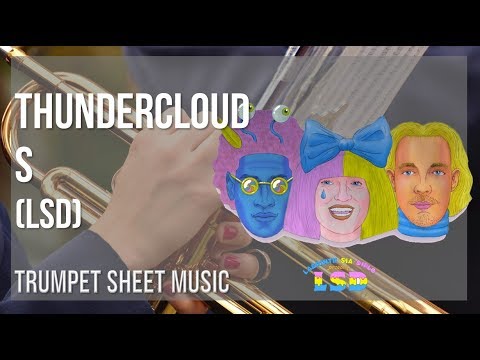 Trumpet Sheet Music: How to play Thunderclouds by LSD
