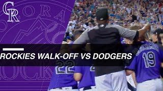 McMahon hits walk-off homer to rally Rox past Dodgers