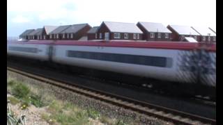 preview picture of video 'North Wales Pendolino Drag - 57314 and 390025 at Abergele & Pensarn (5th May 2012) - VIDEO 500!'