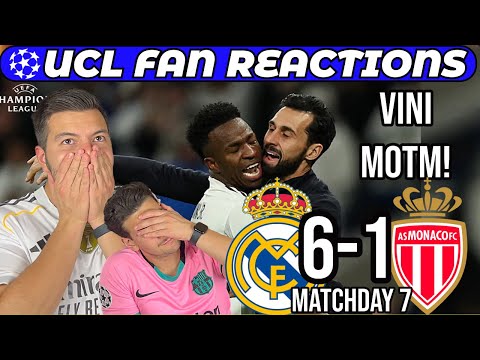 🚨 UCL FAN REACTIONS: Madrid WAKE UP After Alonso!? Vini MOTM as Monaco Get DESTROYED (6–1) | Match 7