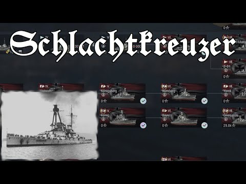 World of Warships Blitz - Tech Tree Talk : German Battlecruisers