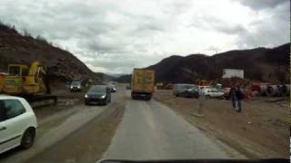 preview picture of video 'Road movie in Bosnia and Herzegovina; Motorway construction Zenica (Biljesevo) - Kakanj, 15.12.2011'