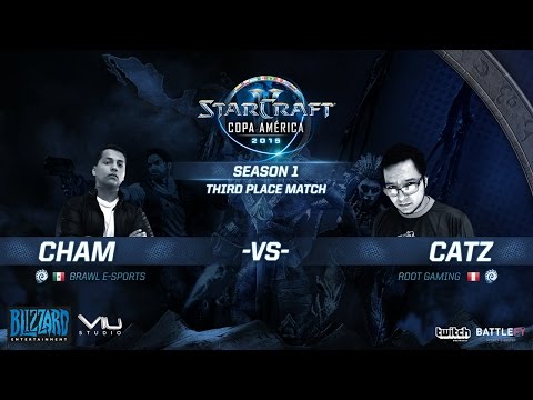 [EN]Cham x CatZ - G2 - Third Place Match - SC2CopaAmerica 2015