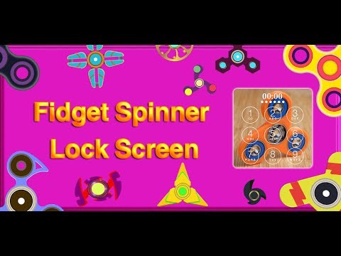 Fidget Spinner Lock Screen Live Wallpaper Video