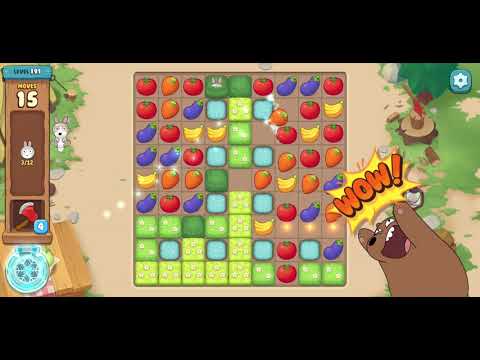 We Bare Bears Match3 Repairs Level 191 - No Boosters