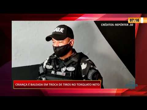 Criança morre baleada na cabeça durante troca de tiros entre rivais no Torquato Neto 22 09 2020