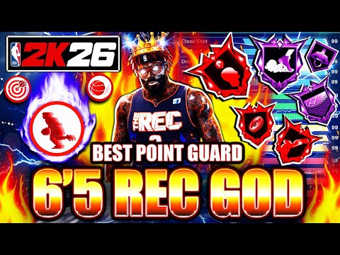 The Best 6’5 Point Guard Build in NBA 2K26 😈 | The REC GOD DEMON
