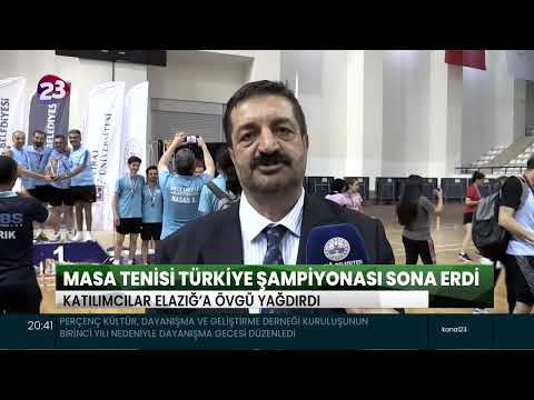 MASA TENİSİ TÜRKİYE ŞAMPİYONASI SONA ERDİ