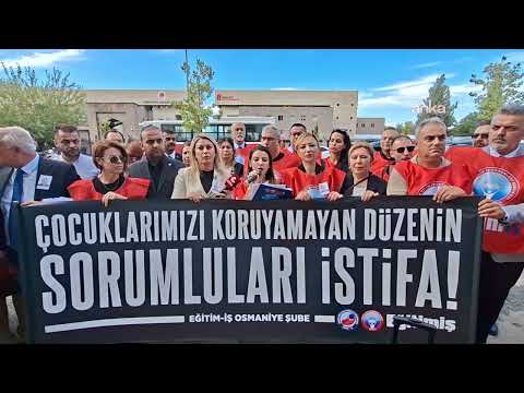Eğitim-İş Genel Sekreteri Seher Ergin - Osmaniye İl Milli Eğitim Müdürlüğü Basın Açıklaması | EĞİTİM İŞ