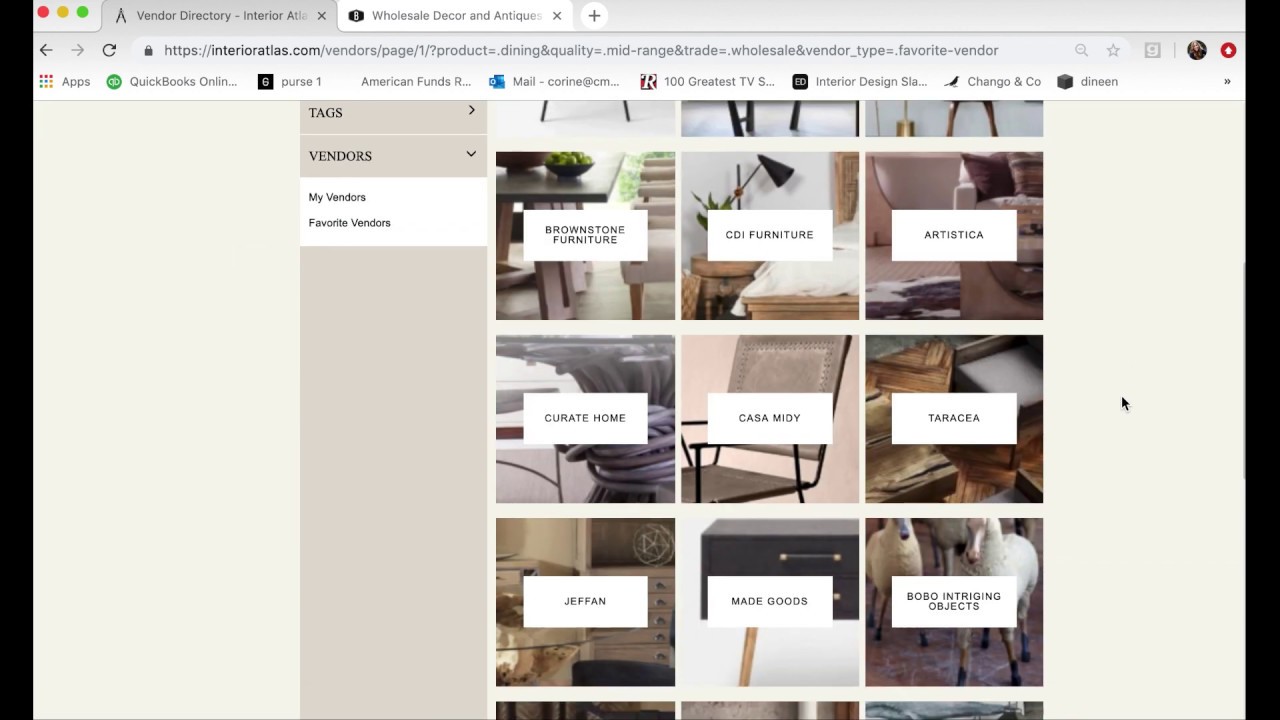 Vendor Directory Interior Atlas