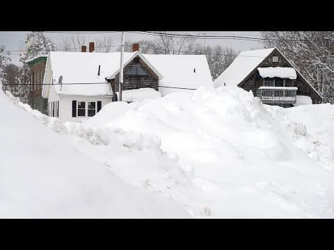Bombcyclone Buried Jaffrey, New Hampshire In three feet of snow - 3/15/2023