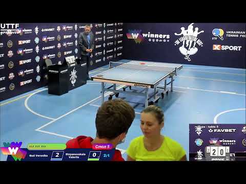Gud Veronika :  Stepanovskaia Valeriia . League of Best Table Tennis 5 14:00 04.10.2020