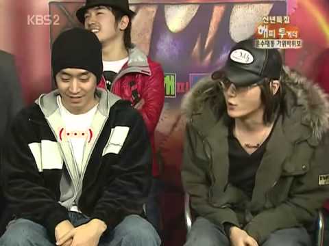 050106 KBS Happy together shinhwa scissor paper stone