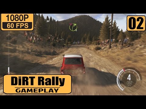 DiRT Rally gameplay walkthrough Part 2 - 1960s Argolis, Greece - Ourea Spevsi - Mini Cooper S