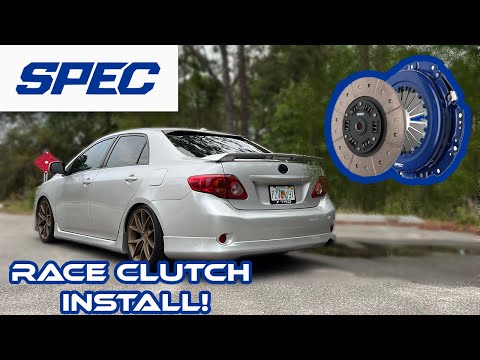 Installing a Clutch on a Toyota Corolla (SPEC Stage 3+ Clutch in Turbo Corolla)