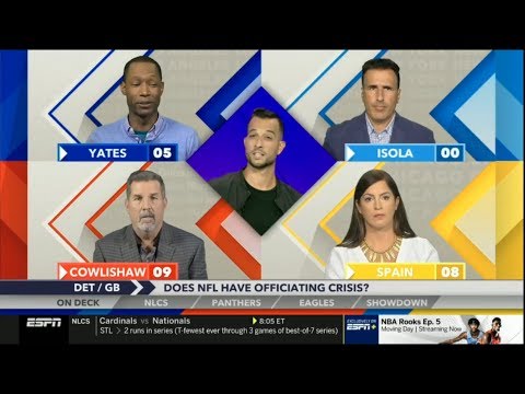 ESPN Around The Horn 10/15/2019 | LeBron, Lions loss to Packers, Panthers & Eagles