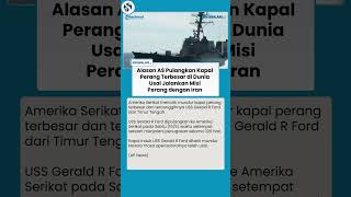 AS Resmi Tarik Kapal Induk USS Gerald R Ford dari Timur Tengah usai Bertugas 326 Hari, Ini Alasannya