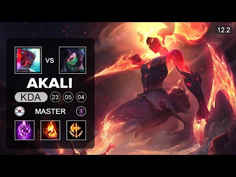 Akali Mid vs Yone - KR Master - Season 12 Patch 12.2
