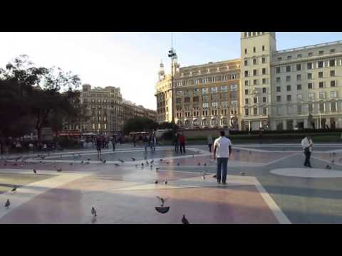 Views of the Catalonia square, Barcelona