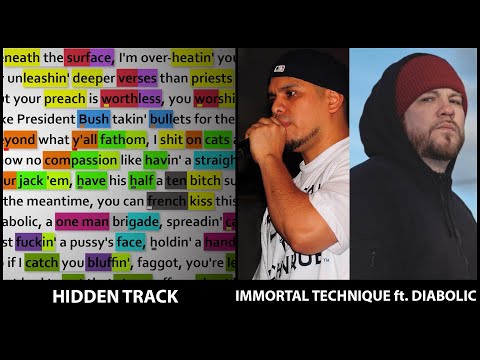 Immortal Technique ft. Diabolic - Hidden Track [Rhyme Scheme] Highlighted