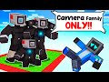 Locked on ONE CHUNK with CAMERA WOMAN FAMILY in Minecraft!