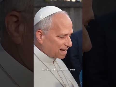 Pope appeals for Gaza aid after being asked about flotilla activists