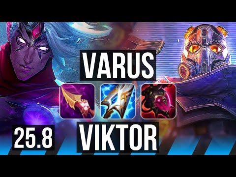 VARUS vs VIKTOR (MID) | EUW Diamond | 25.8