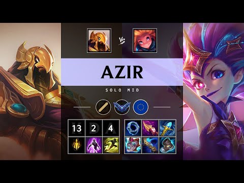 Azir Mid vs Zoe - EUW Diamond Patch 25.16