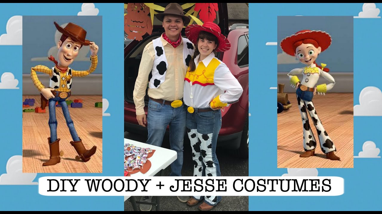 DIY Woody + Jessie Halloween Costumes | Toy Story Costumes!