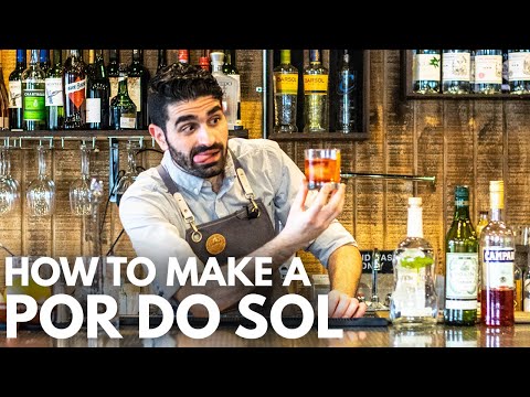 Por Do Sol - A Cachaca Negroni Cocktail