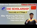 Interview Questions For Chinese Universities - Complete Guide to Crack Interview