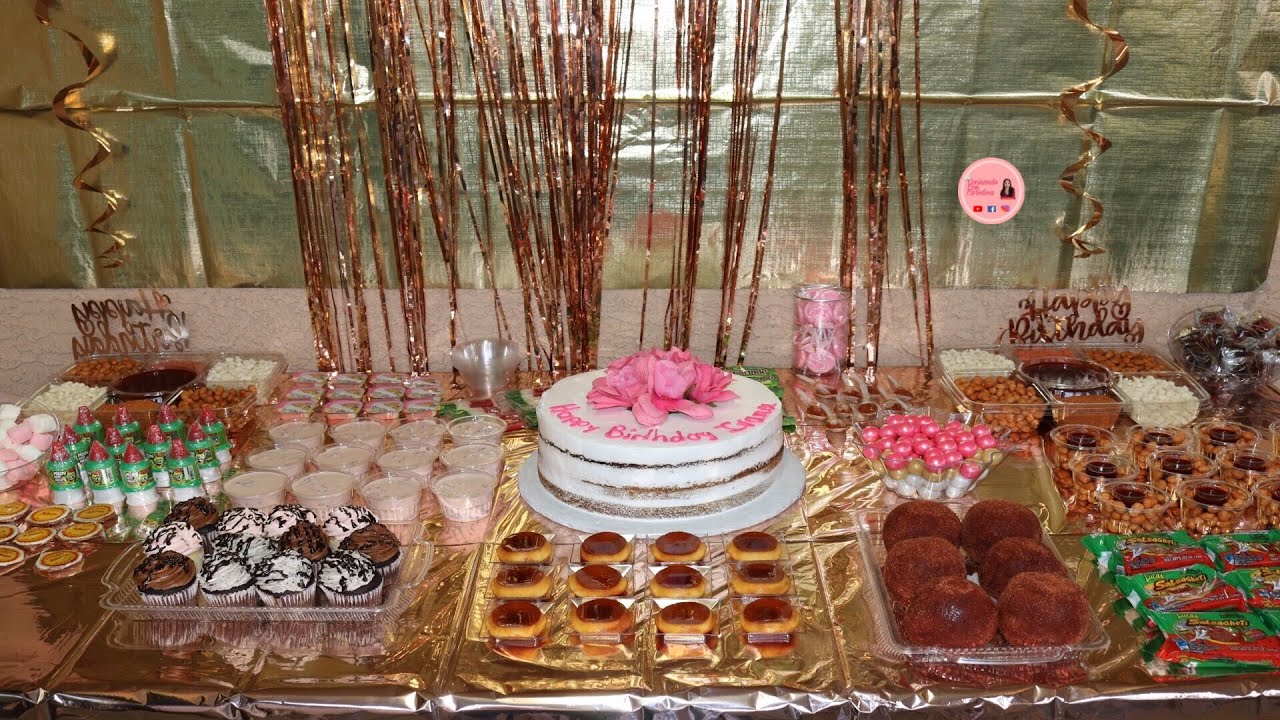 Como armar una mesa de postres y dulces